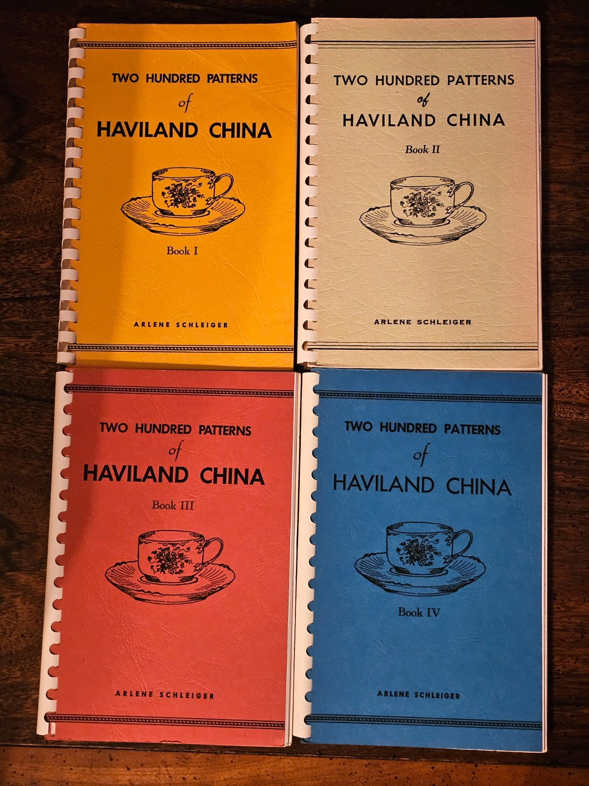 VTG 200 PATTERNS OF HAVILAND CHINA – ARLENE SCHLEIGER BOOK I II III IV Books 1-4