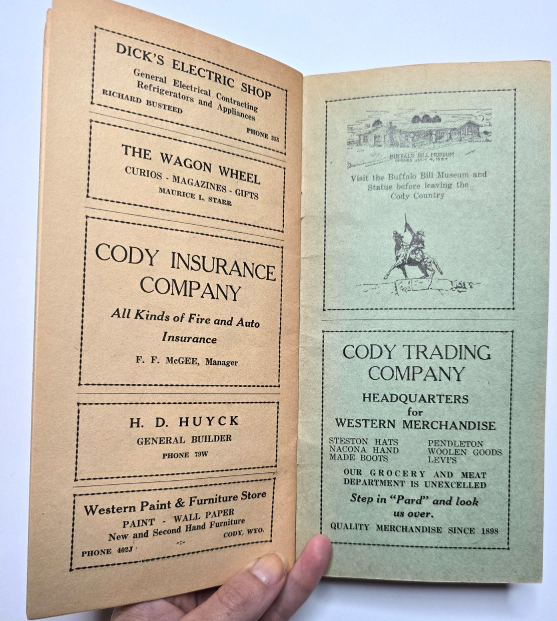 THE CODY STAMPEDE Souvenir Program / Thursday, July 1, 1937 CODY, WY Softcover
