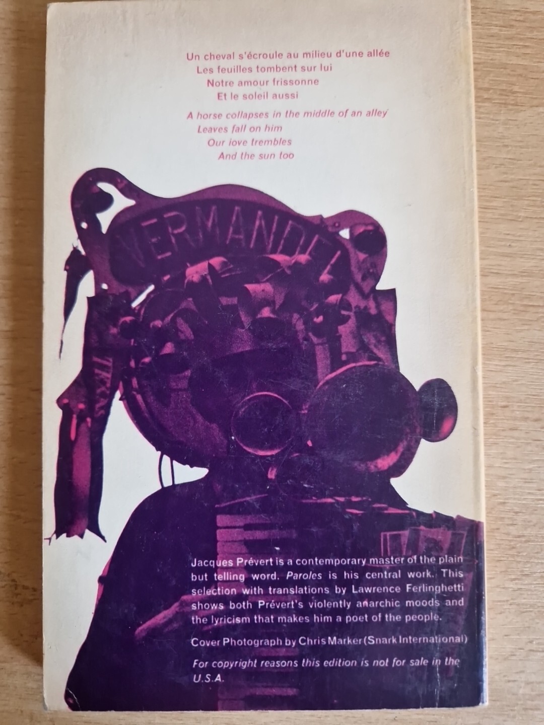 Prevert Selection From Paroles ByvJacques Prévert 1965