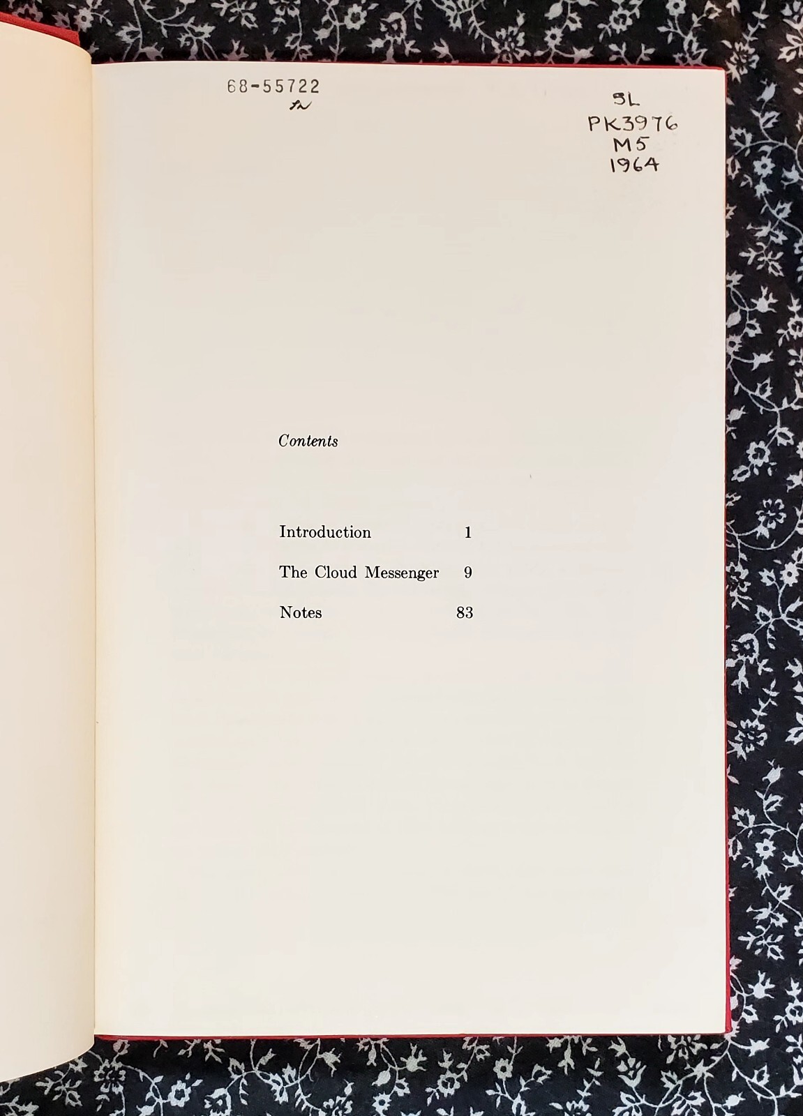 The Cloud Messenger, Kalidasa, Franklin and Eleanor Edgerton 1964 HC 1st Edition