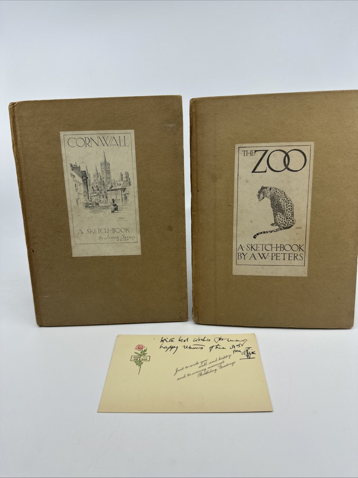 1922 Cornwall Sketchbook Zoo Sketchbook A C Black Illustrated (W-157)