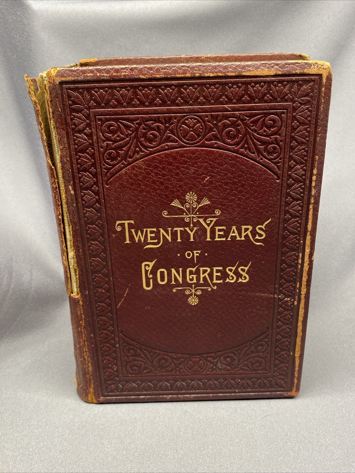 Antique 1884 Twenty Years of Congress 1861-1881 Vol. 1~James G. Blaine HC Book