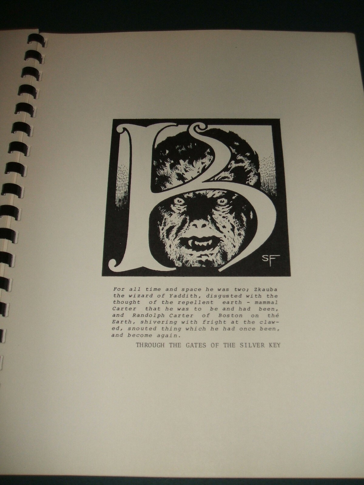 Letters Lovecraftian 1974 Stephen E. Fabian Ltd 1st ed. #263/400 Art & Lovecraft