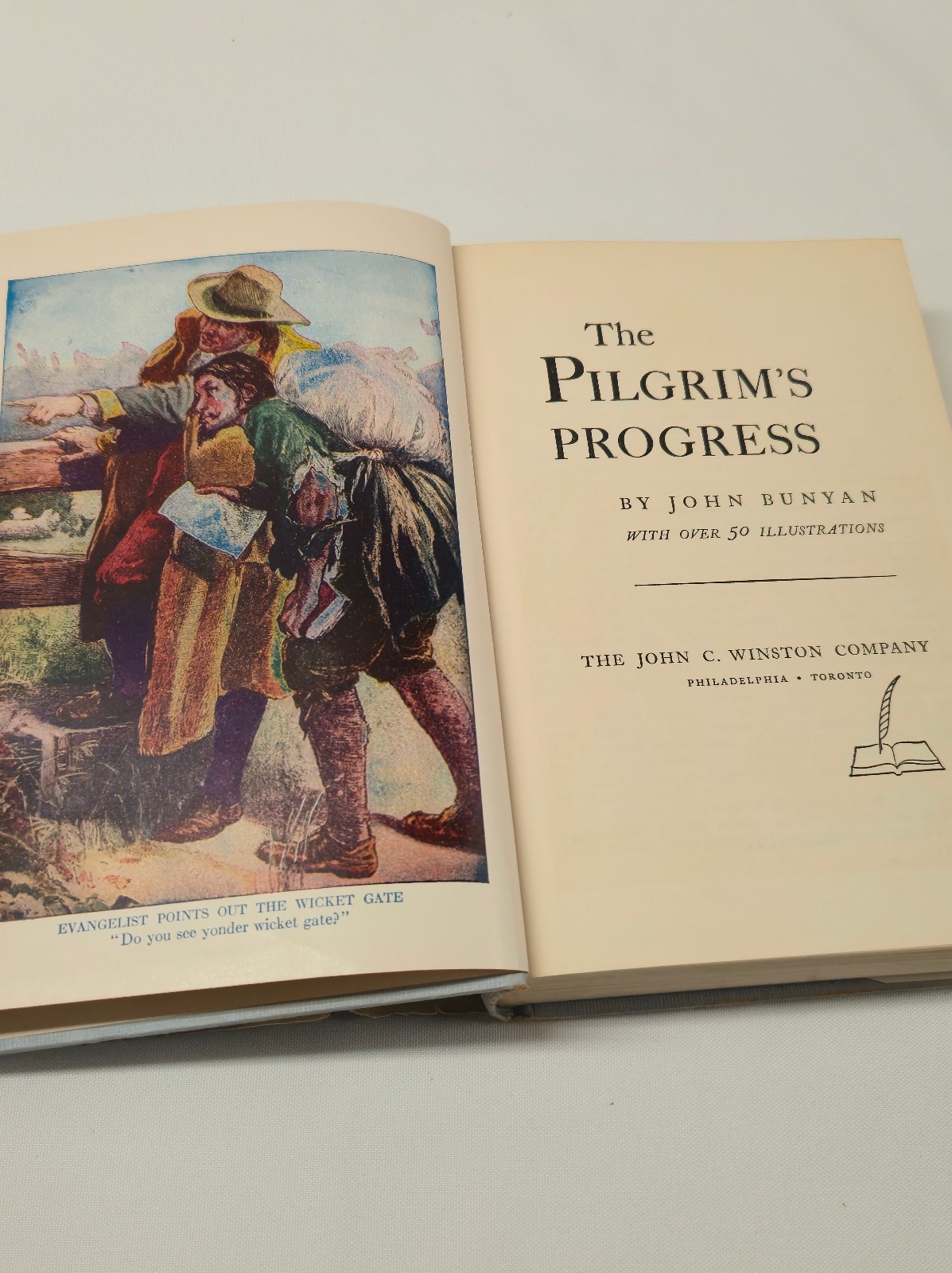 1933 THE PILGRIM’S PROGRESS John Bunyan With Illustrations Barnard HC w DJ