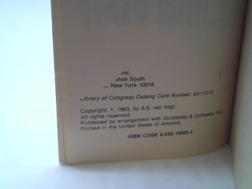 The Beast (Signed) by A. E. van Vogt