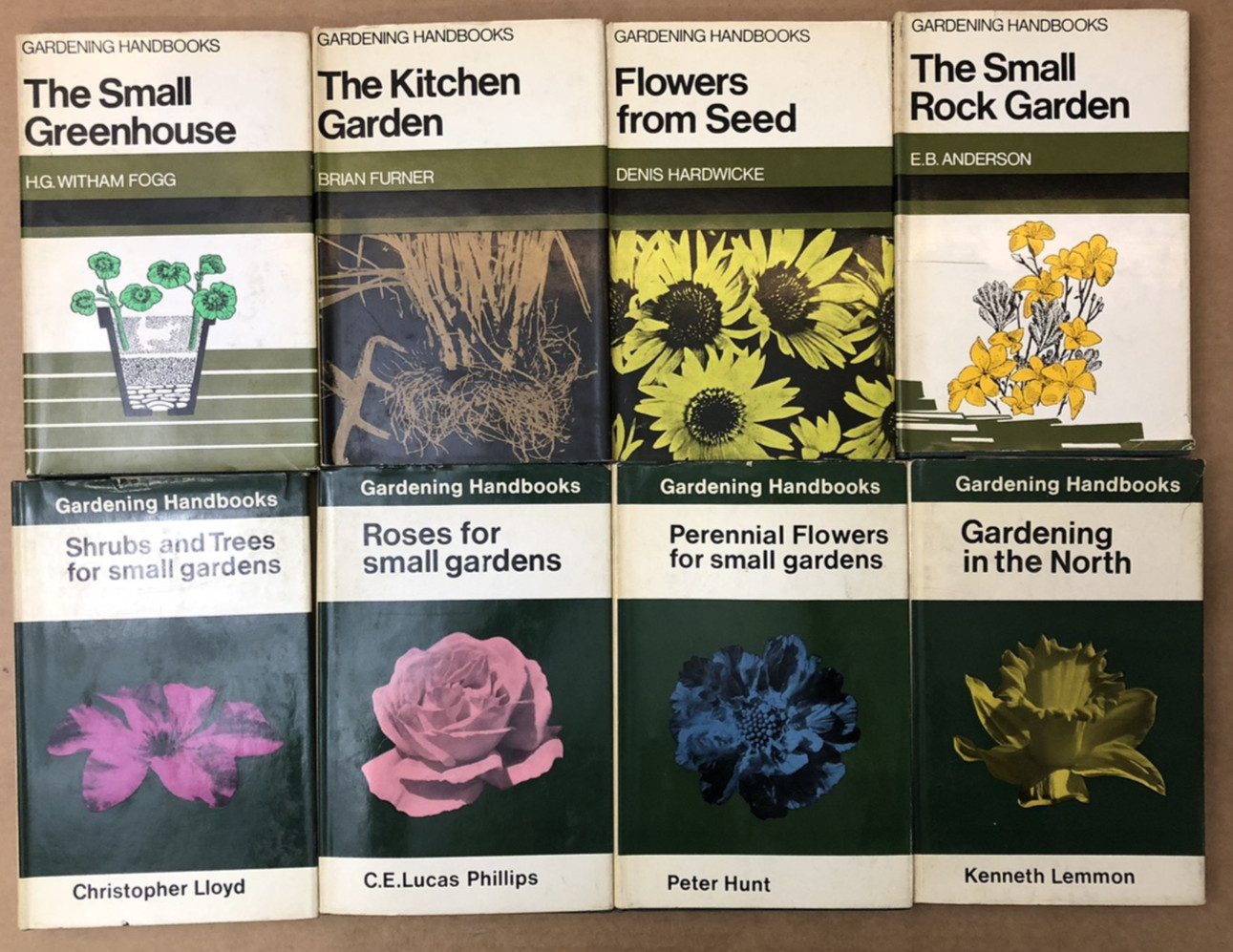 8 x Vintage Gardening Handbooks – The Small Greenhouse / The Kitchen Garden +++