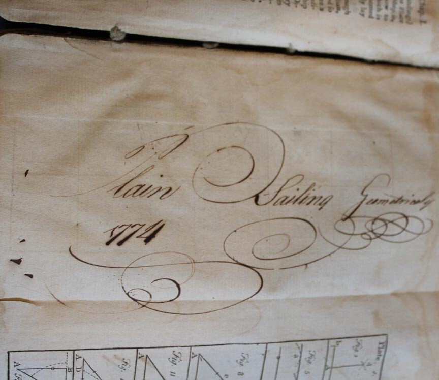 1760 Navigation New Modell’d or A Treatise of Geometrical Trigonometrical Math