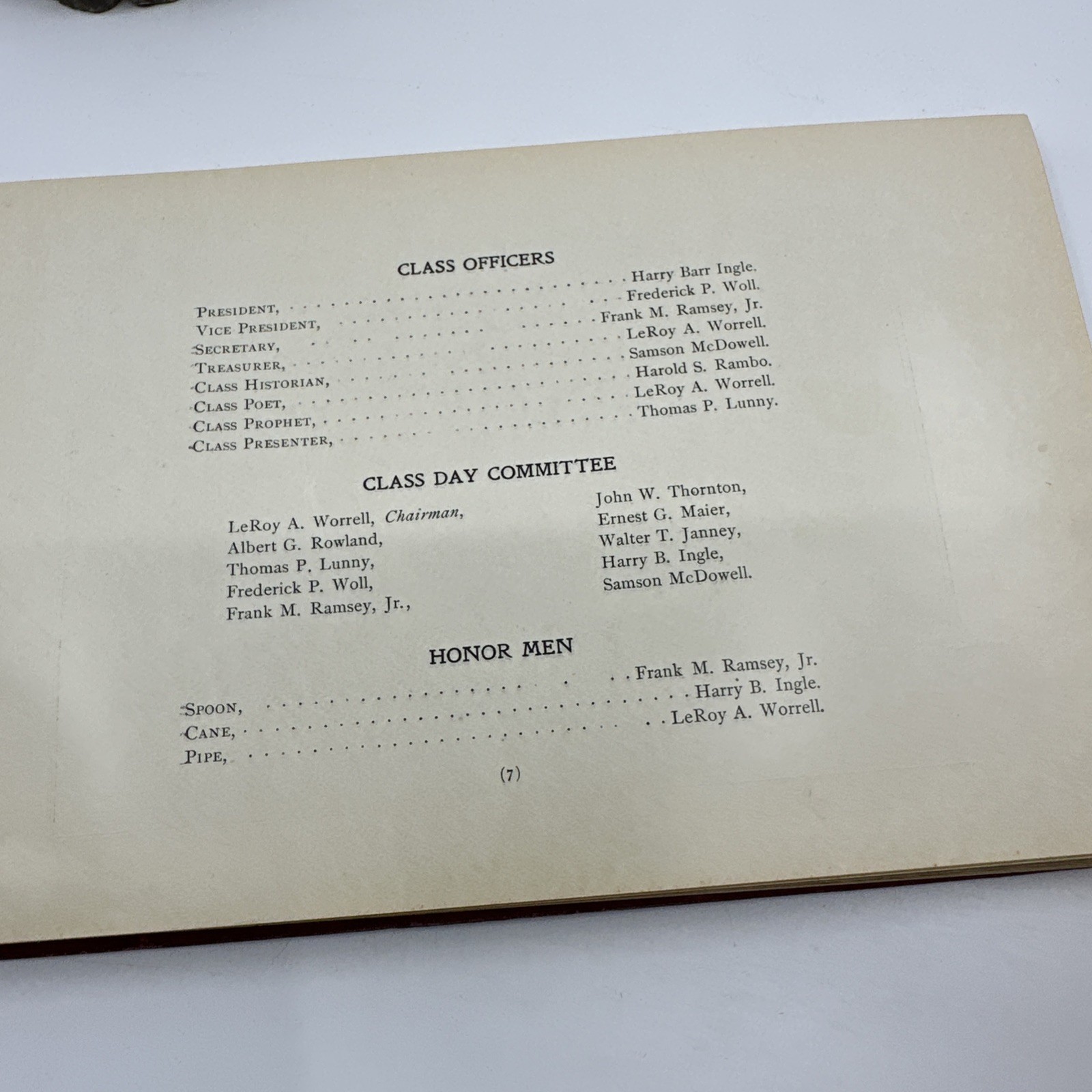 1898 Central High School Yearbook Record of Class 98 CHS (W62)