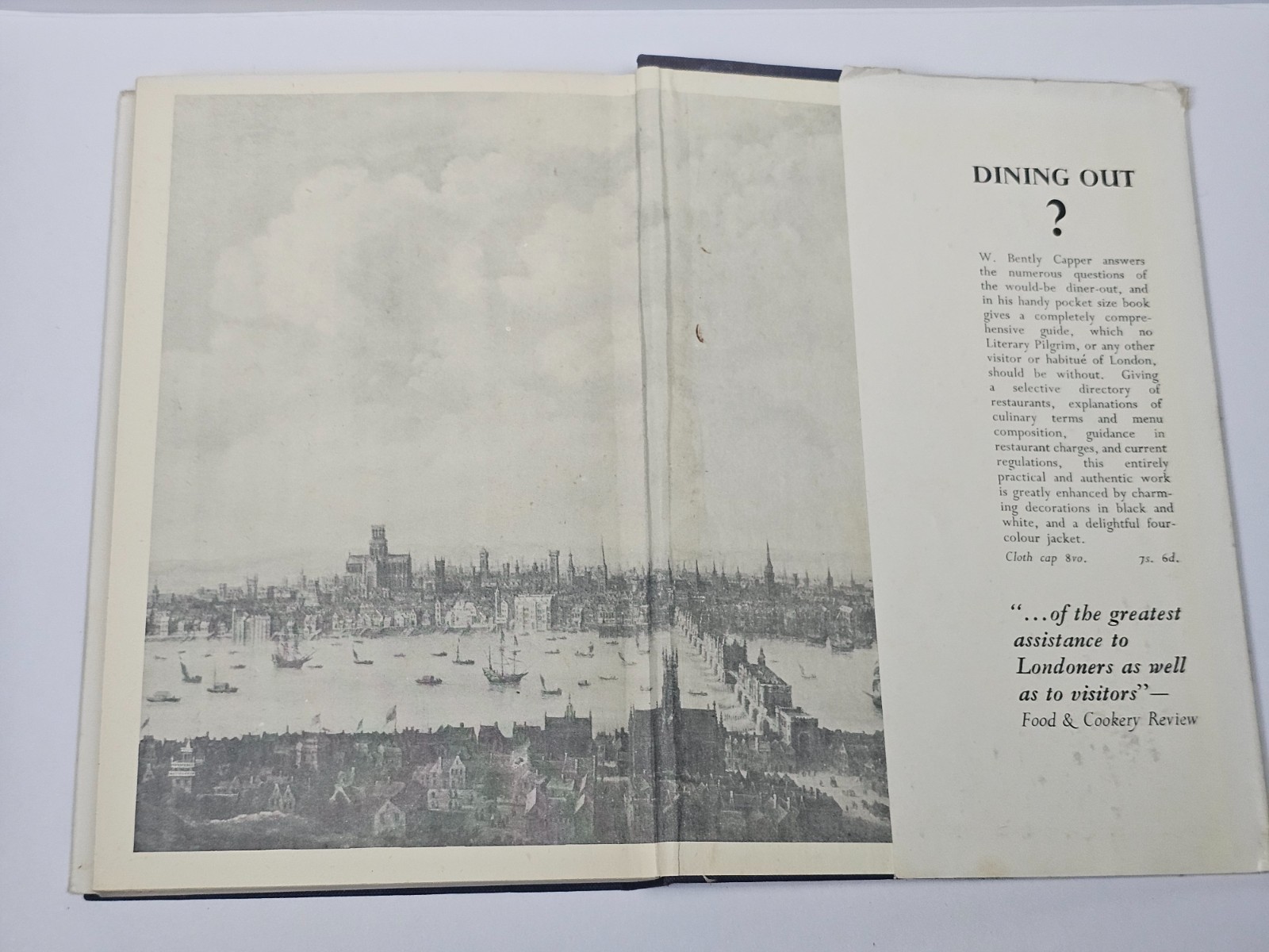 London for the Literary Pilgrim by William Kent & Vowles 1949 Hardcover