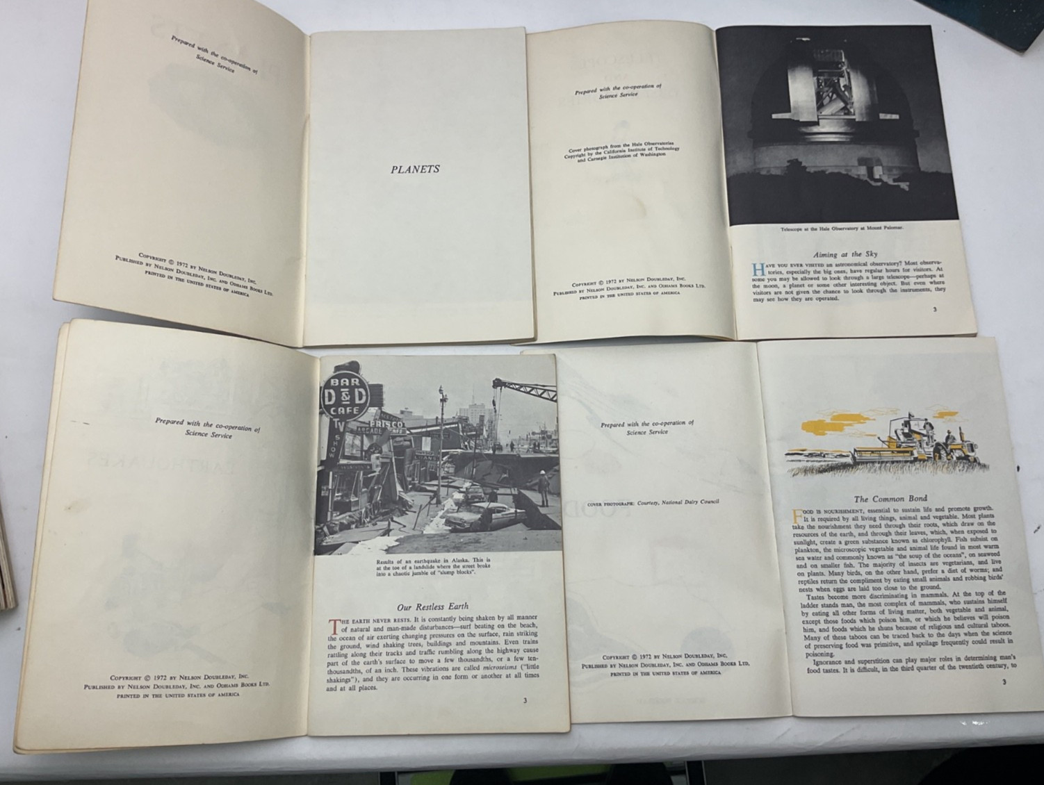 Science Service Science Program Booklet Lot Nelson Doubleday 1970s 15