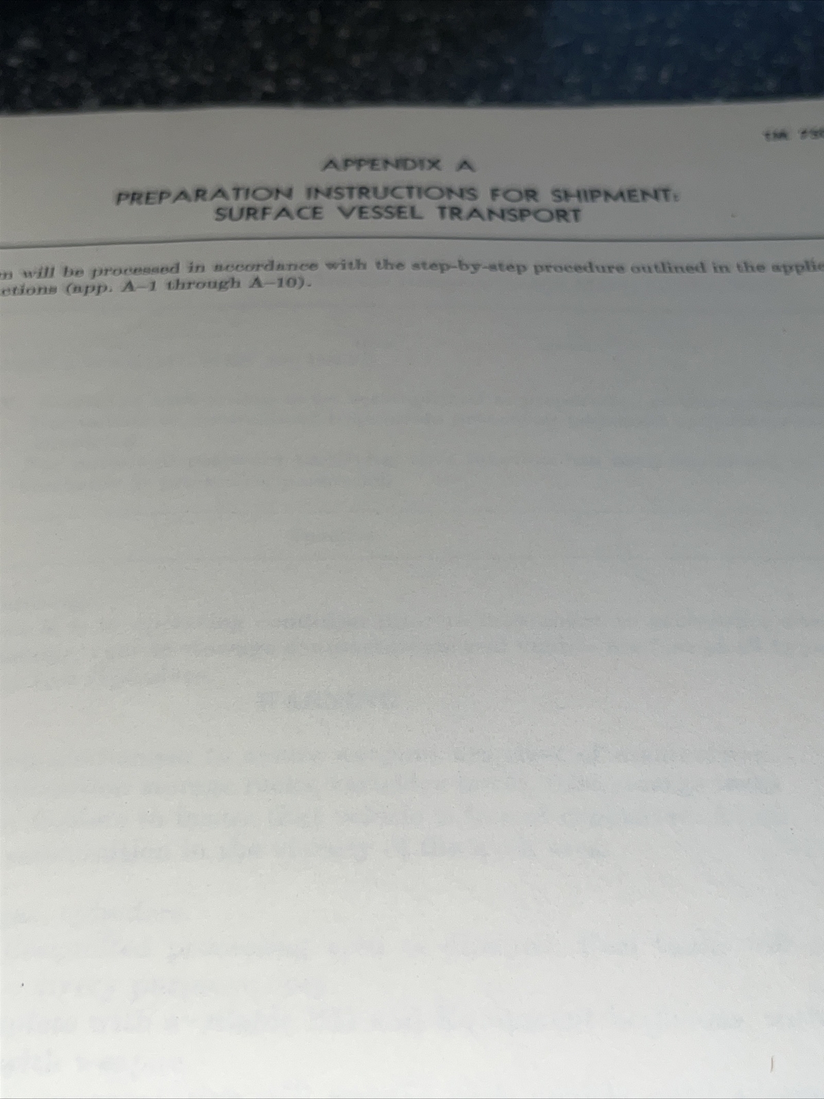 TM 750-138 Technical Manual: Procedures for Rapid Deployment, June 1969