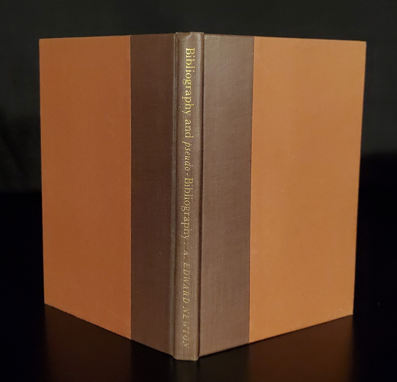 Bibliography and Pseudo-Bibliography- A. Edward Newton, 1936 *NEAR FINE* w/ DJ