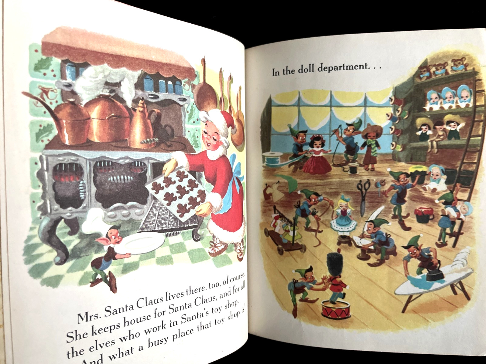 Disney’s SANTA’S TOY SHOP ~ children’s 1st „A“ ed. Little Golden Book , 28 pg ed