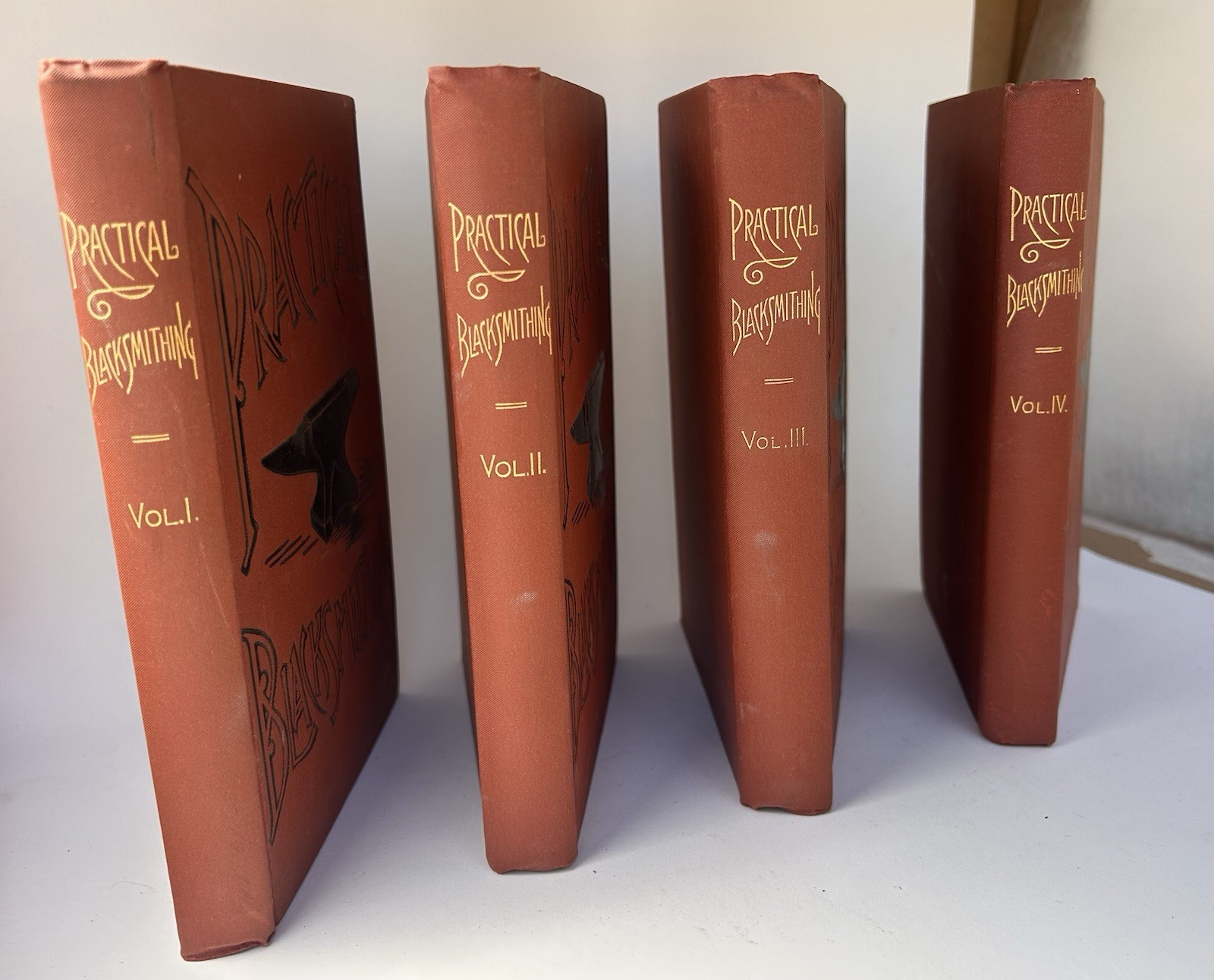 Practical Blacksmithing Richardson Volumes 1-4 First Edition Blacksmith 1889