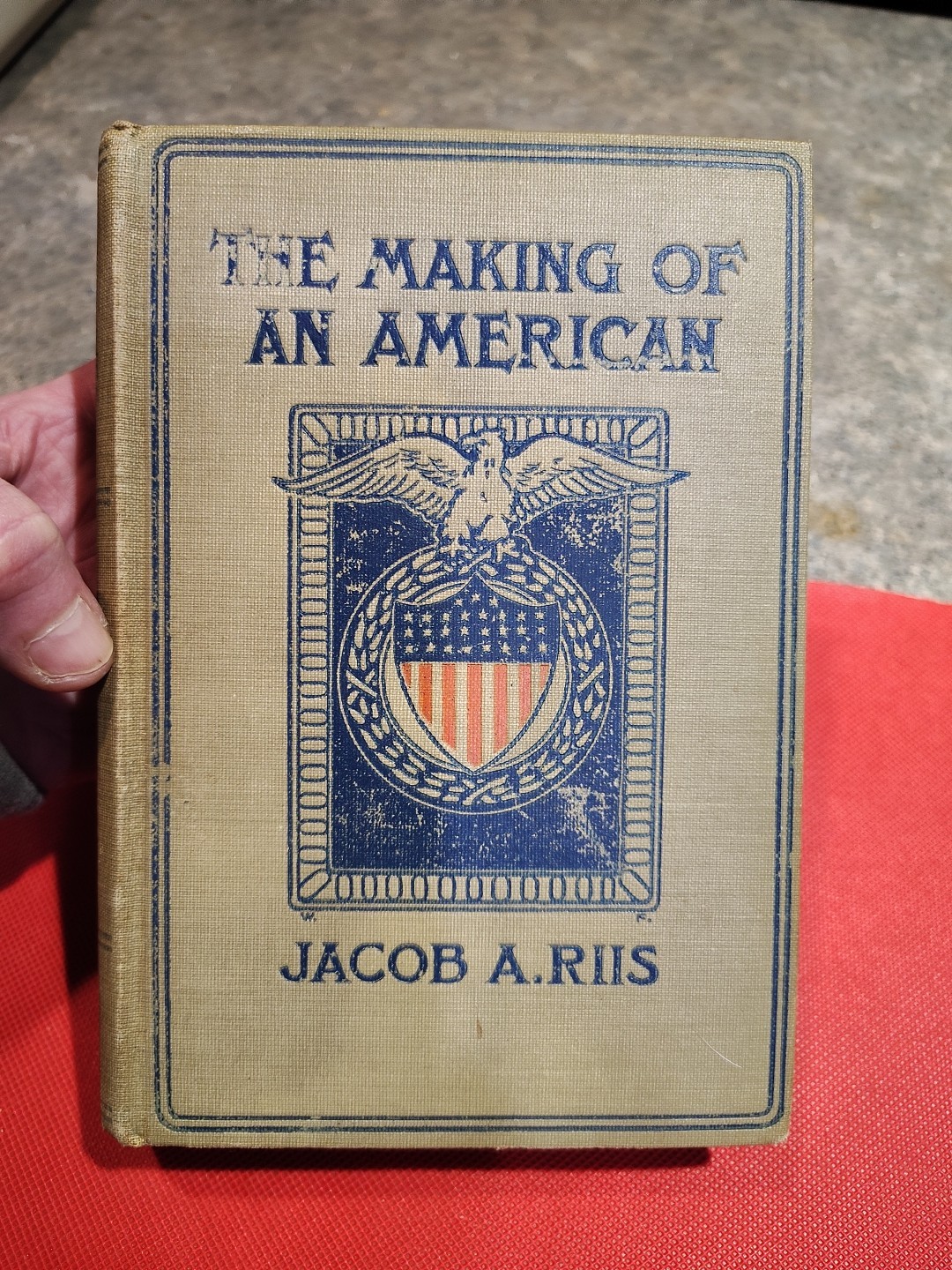 1906 Vintage Book „The Making of An American“ Jacob August Riis with Bookplate