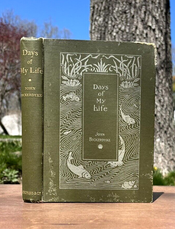 1895 Old FISHING Book SALT FRESH WATER Bass SALMON TROUT Days of My Life Rare