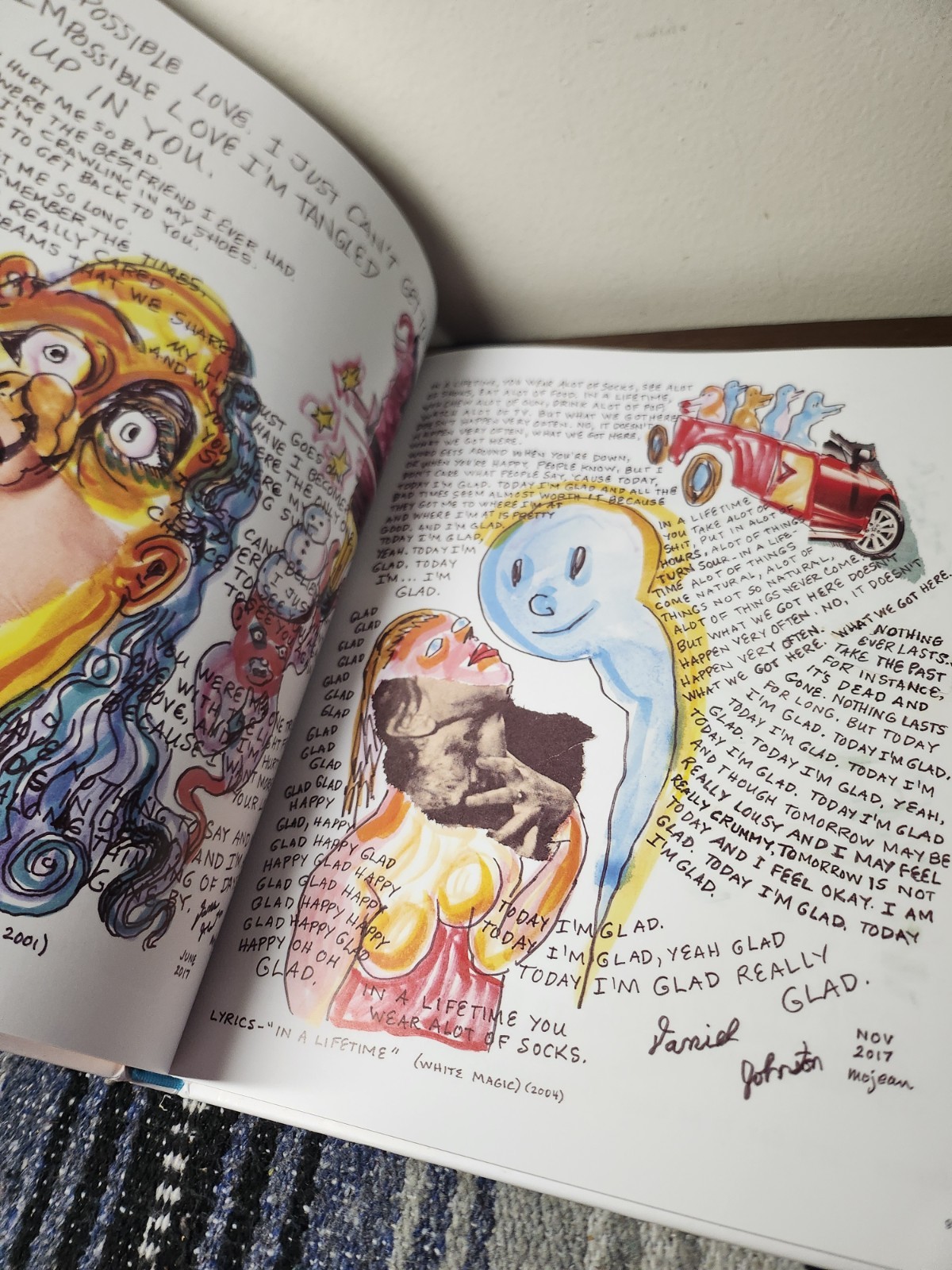 Daniel Johnston Songs To Look At First Edition 2021 Volume 1 , 1 Of 3,000