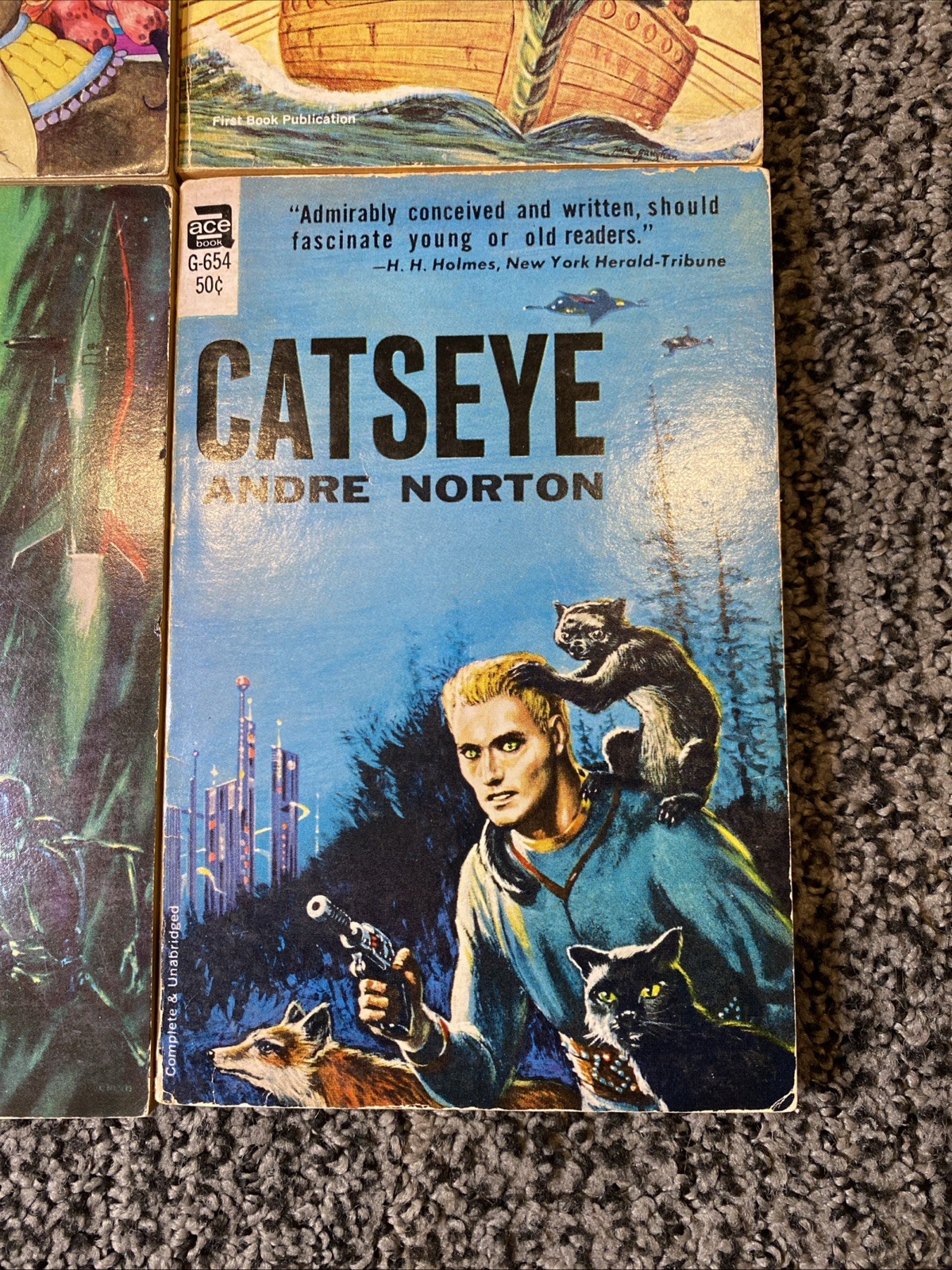 LOT of 4 Vintage ACE PB Books by ANDRE NORTON Catseye, Dragon Magic, Warlock …