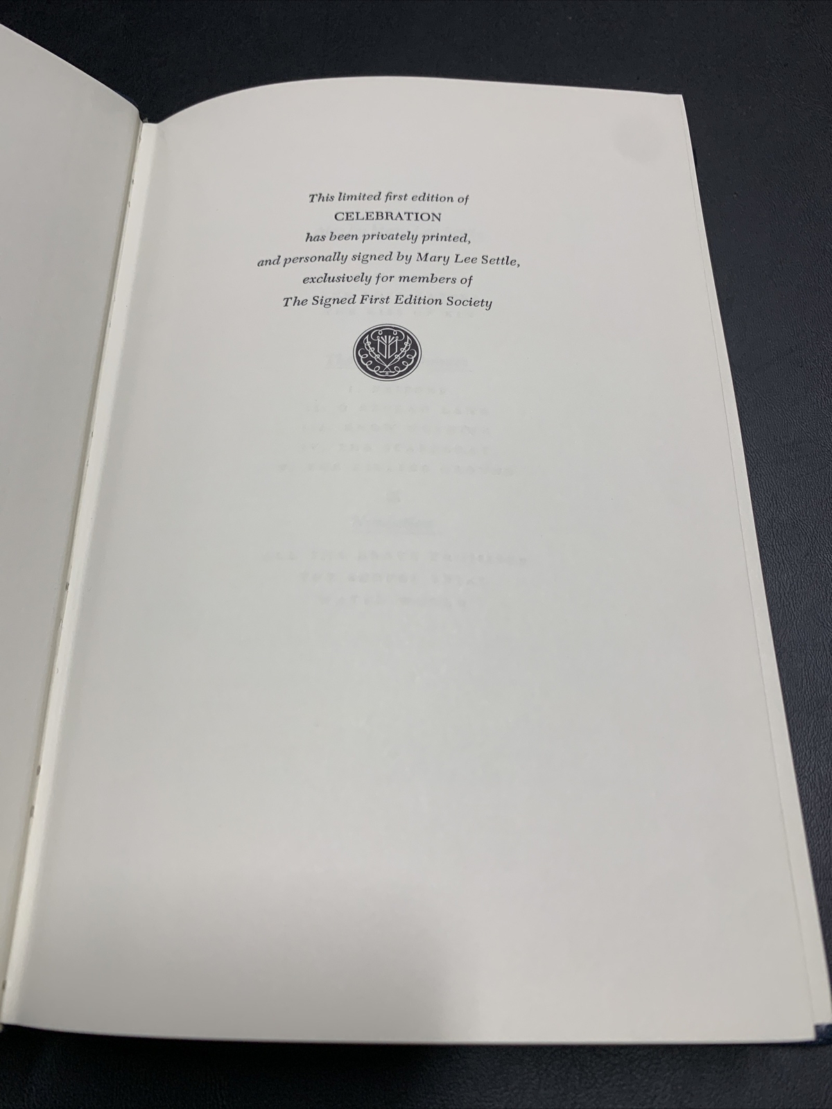 CELEBRATION Mary Lee Settle – Signed First Edition Franklin Library