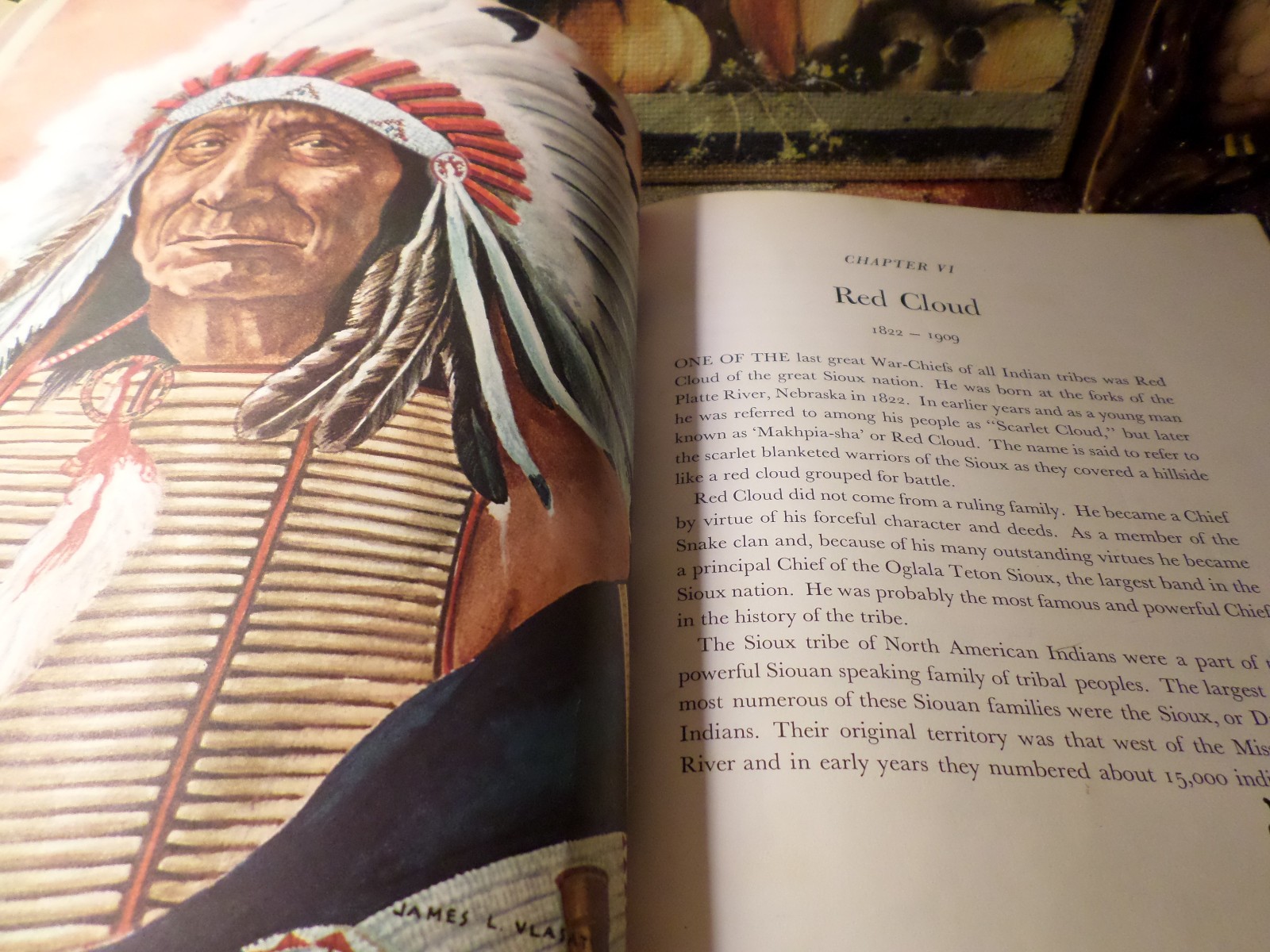 Famous Indian Chiefs 1972 John W. Moyer Vintage Hardcover