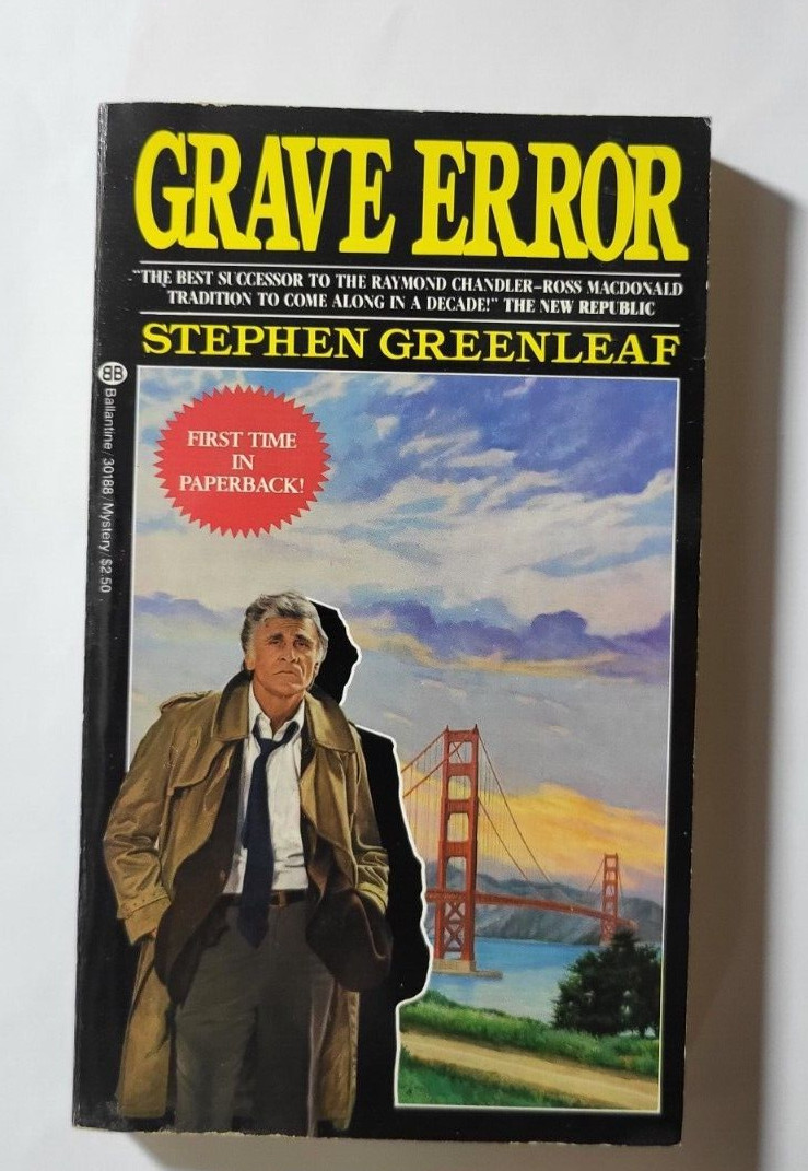 Grave Error by Stephen Greenleaf 1982 Ballantine 1st Printing Paperback