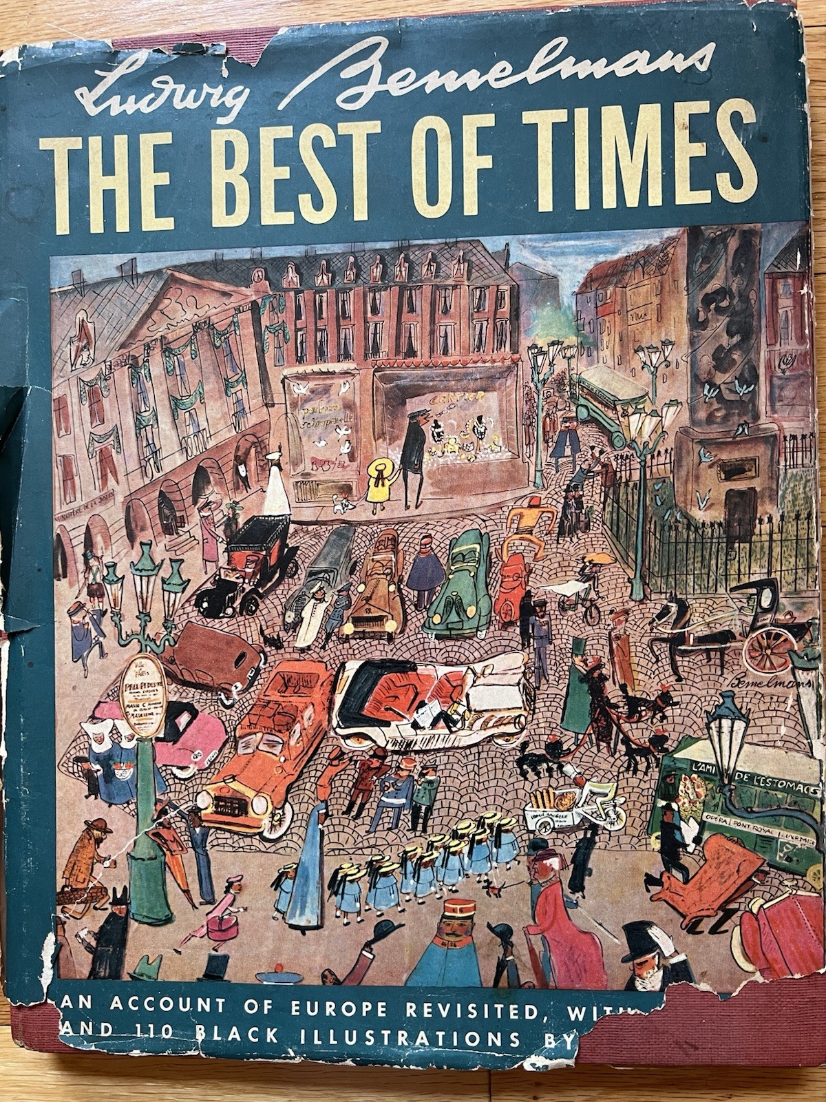 Ludwig Bemelmans The Best of Times 1948 First Edition Book Original Dust Jacket