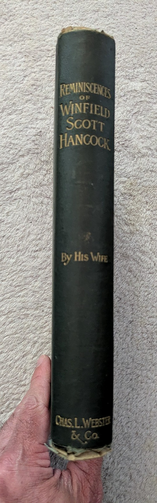 Reminiscences of Winfield Scott Hancock, Antique Civil War Book, 1887