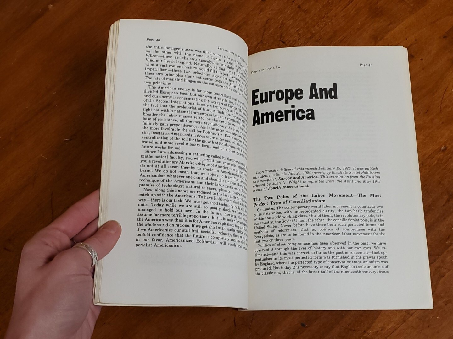 Europe & America by Leon Trotsky / 1973 – Labor Publications / 1st Printing
