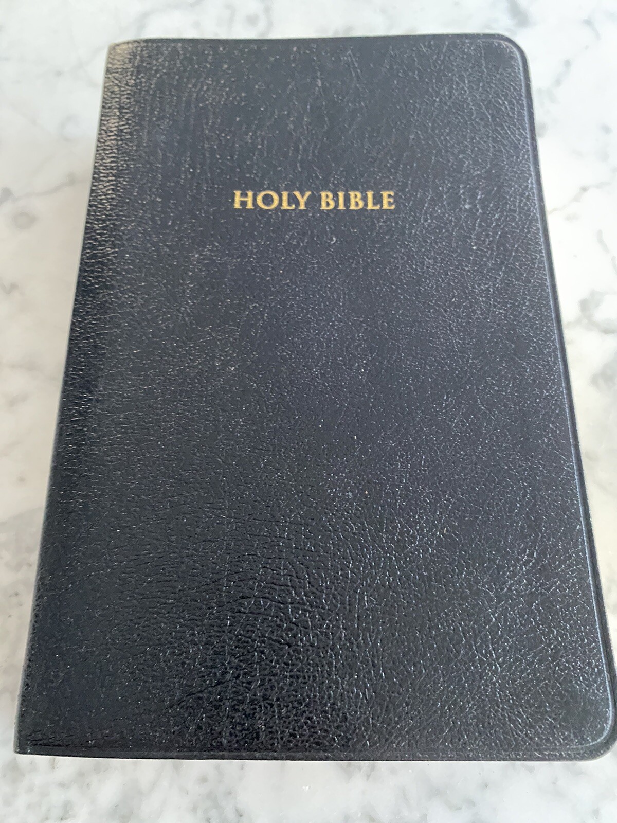 Holy Bible black KJV Giant Print Reference red letter Thomas Nelson 1976