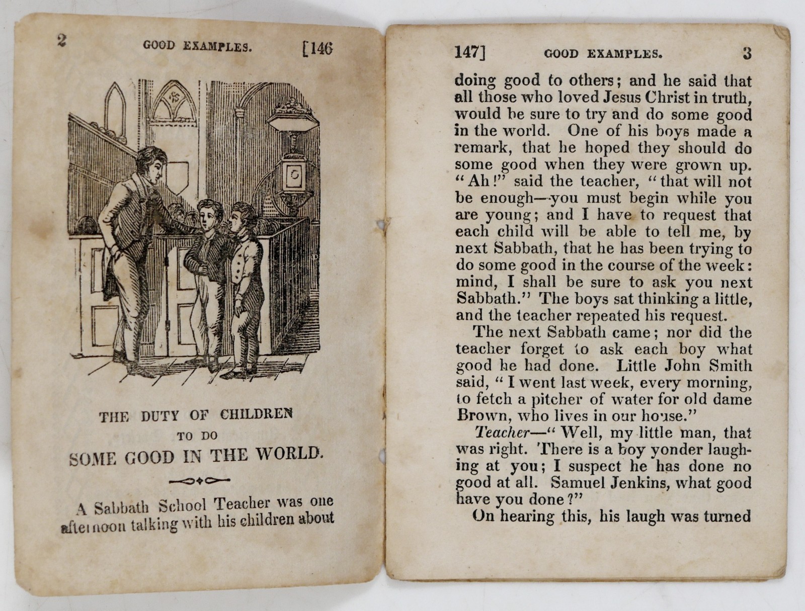 Good Examples for Good Children – American Tract Society – No. X – c.1830s–1840s