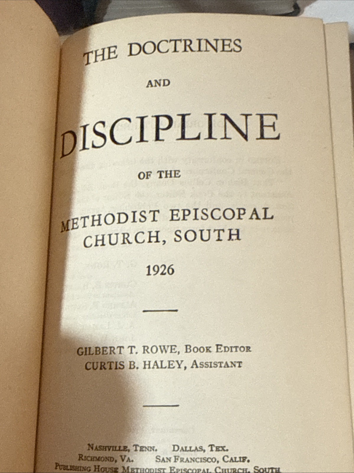 Antique Books Lot of 9: Discipline of The Methodist Church 1904-1952