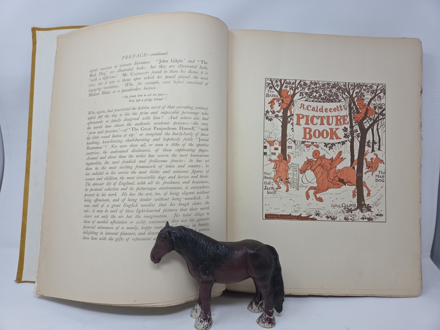 Large Randolph Caldecott 1887 Graphic Pictures Eng Illustration Hardcover Ori