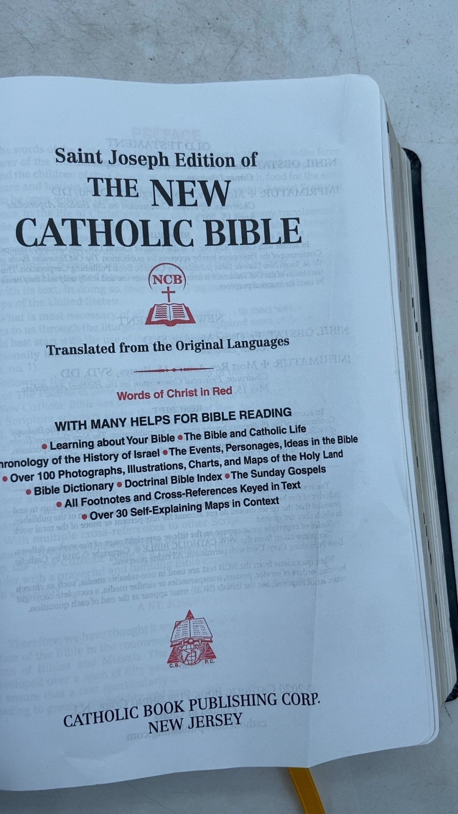 The New Catholic Bible Hardcover St. Joseph Edition 2020