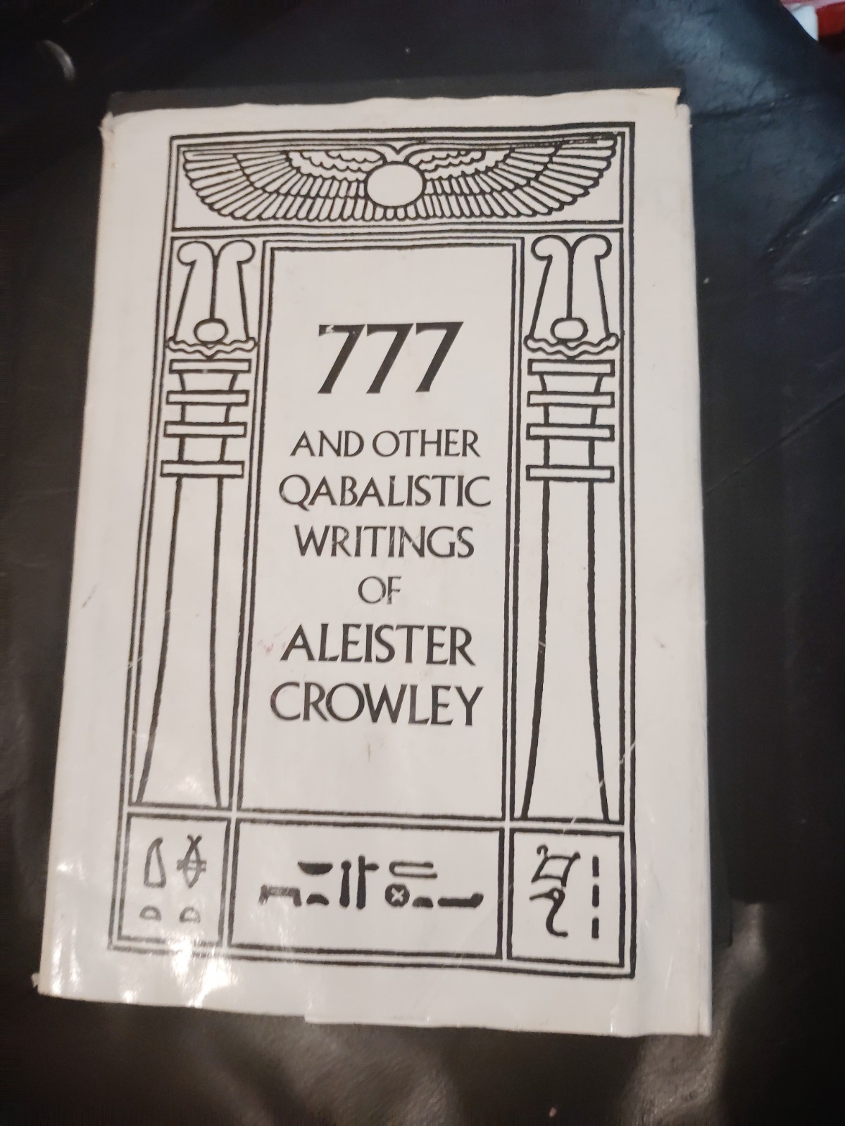 777 and other QABALISTIC WRITING OF ALEISTER CROWLEY. occult book