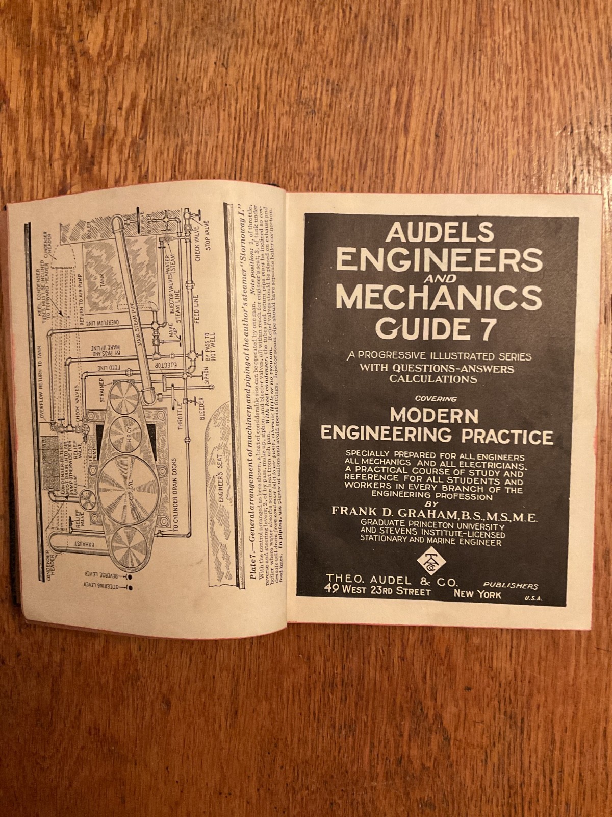 Vintage 1938 Audels Engineers and Mechanics Guide ~ Volume #7
