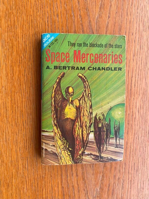 A. Bertram Chandler Space Mercenaries / Emil Petaja Caves of Mars 1st ed # M-133