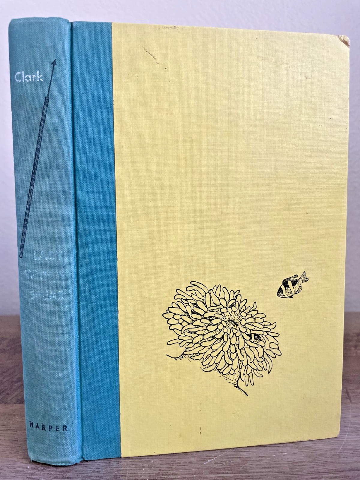Lady with a Spear, 1953 1st Edition by Eugenie Clark, Vintage Hardcover