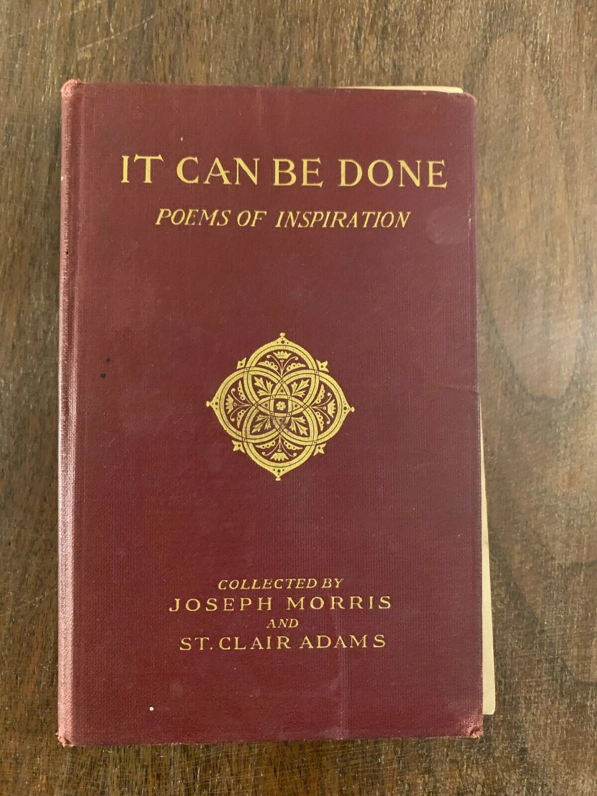 It Can Be Done Poems of Inspiration, Joseph Morris St. Clair Adams 1921, (C4)