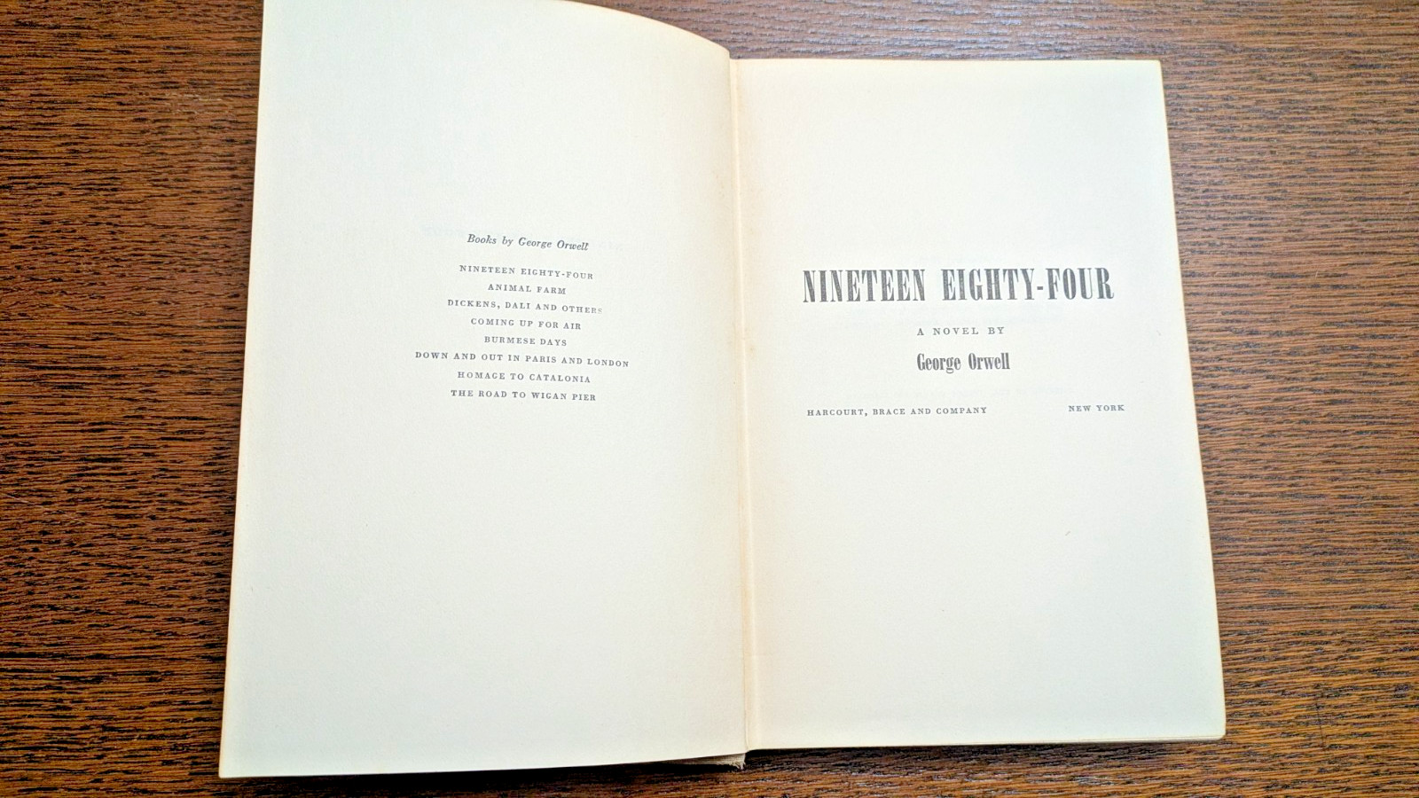 Nineteen Eighty-Four by George Orwell – 1949 HC – Harcourt Brace 1st American Ed