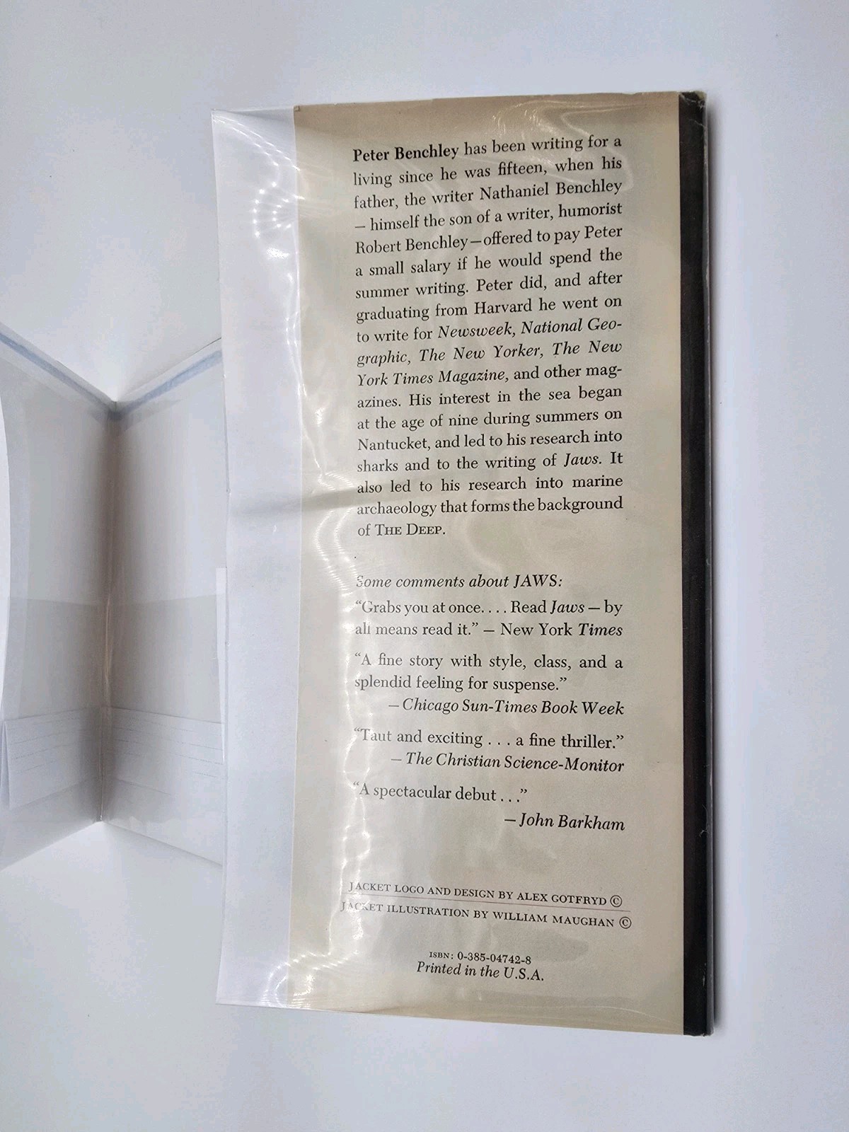 The Deep by Peter Benchley, 1st Edition, 1st Printing, HC DJ