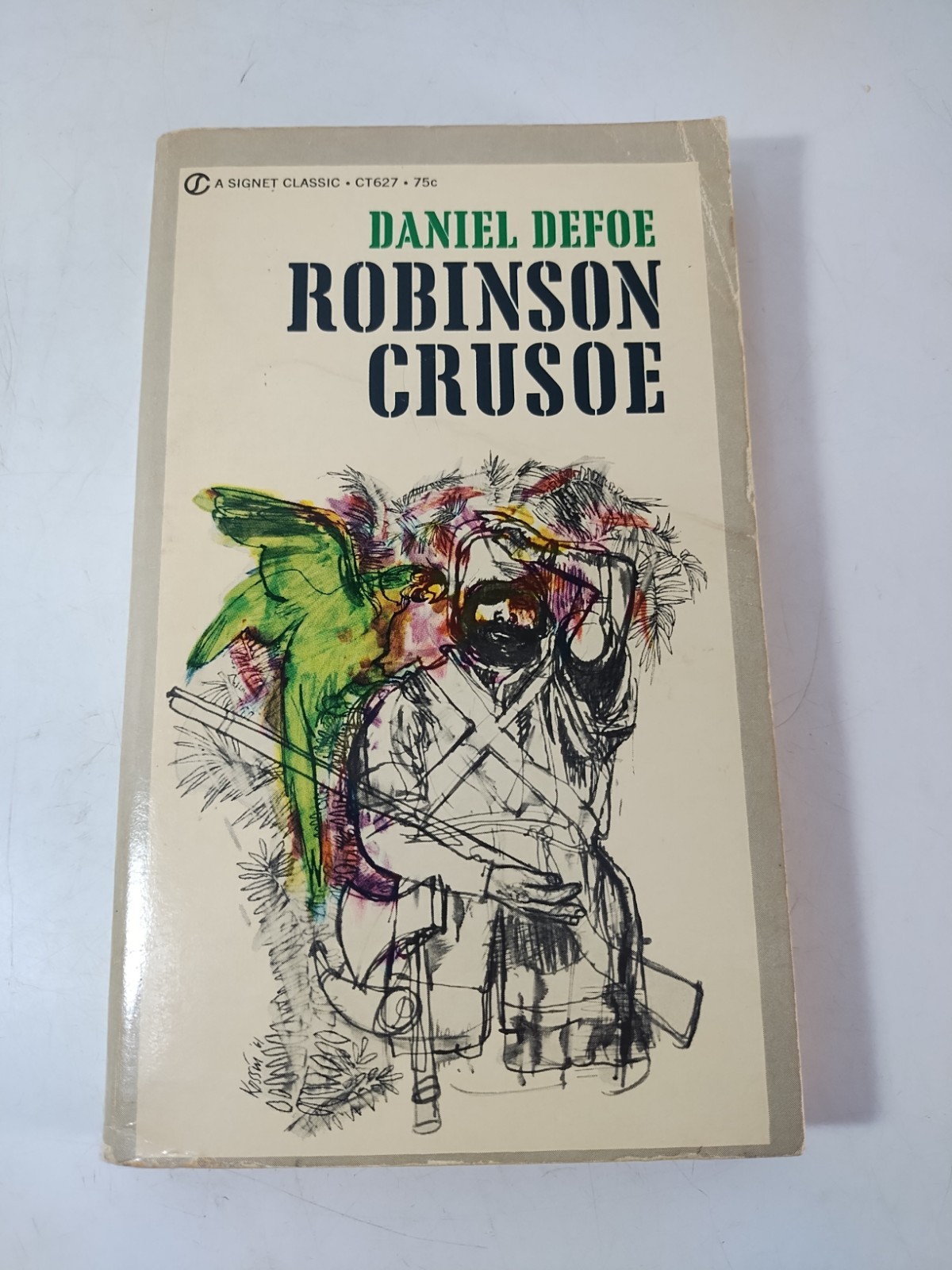 Robinson Crusoe By Daniel Defoe ~ Vintage 1961 Signet Classics Vintage Paperback