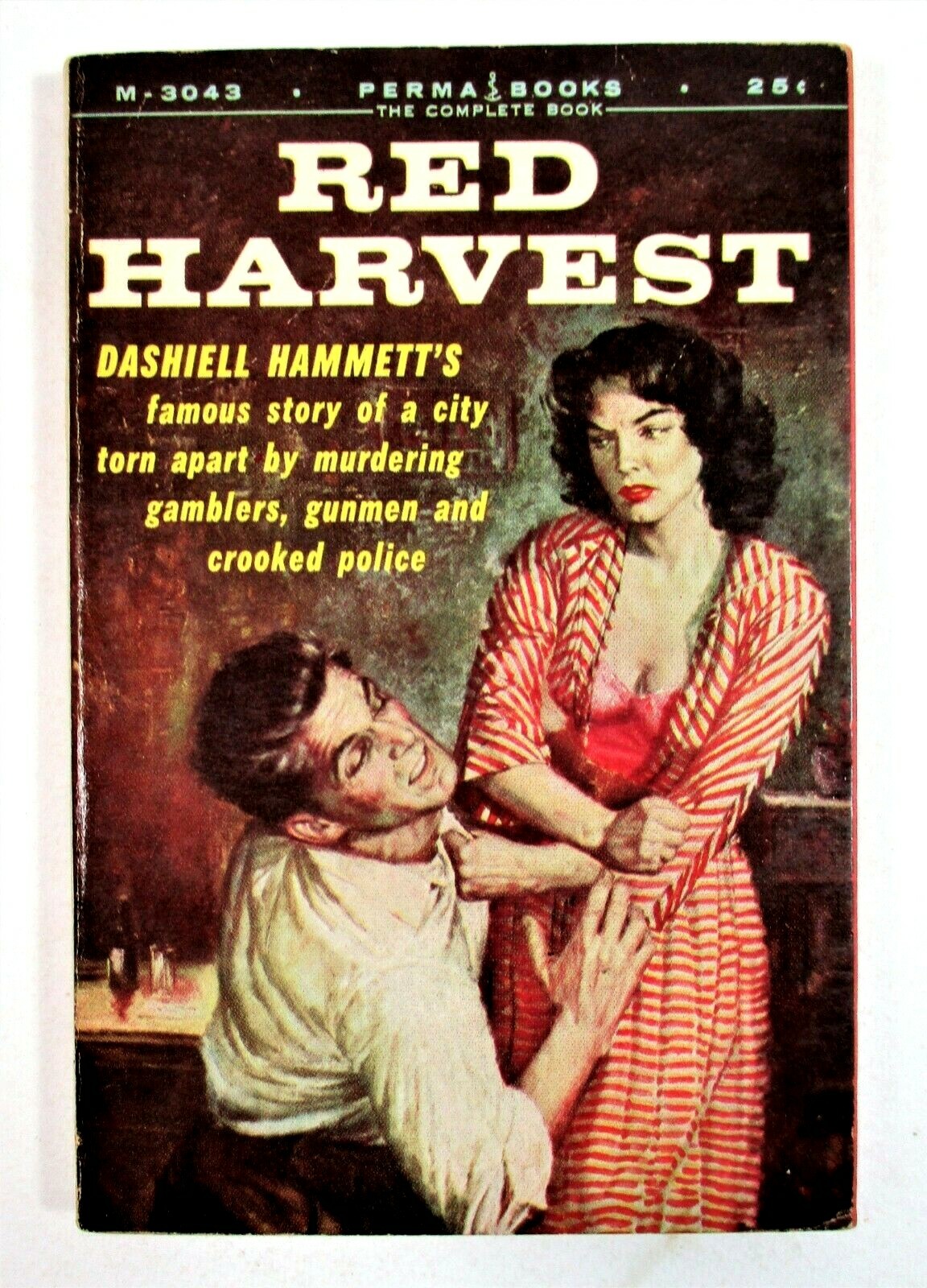 RARE! „Red Harvest“ Dashiell Hammett 1956 Mass Market Paperback Permabooks