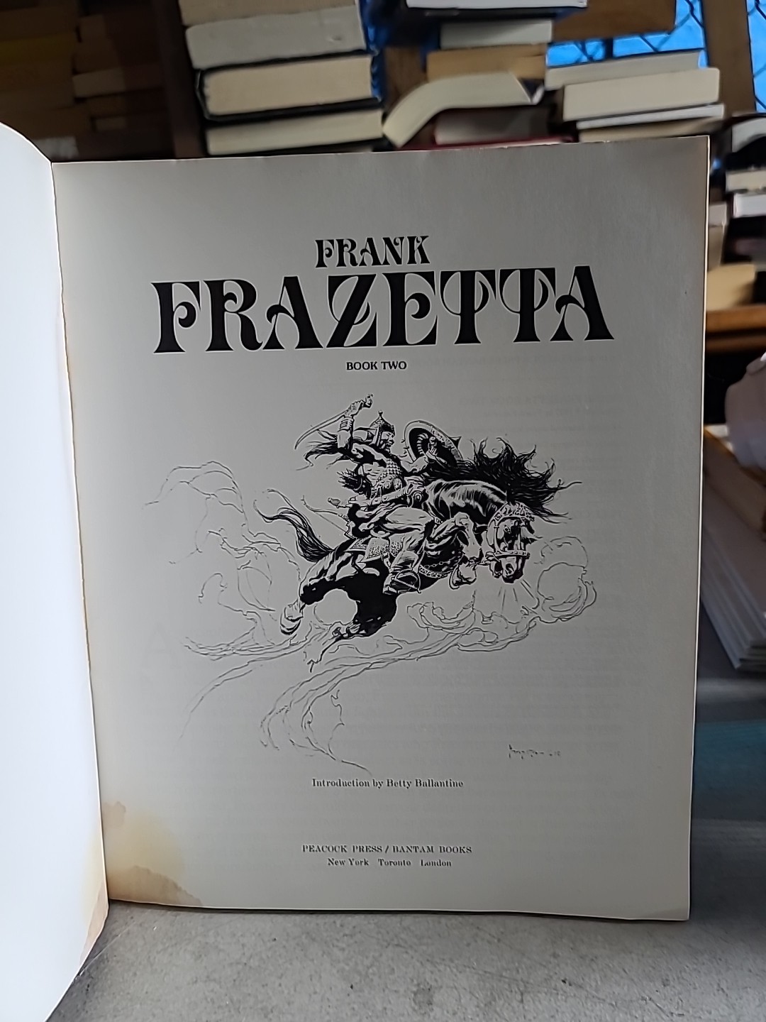 Frank Frazetta Book Two 1979 Vintage Softcover Fantasy Art Pan Book Vintage