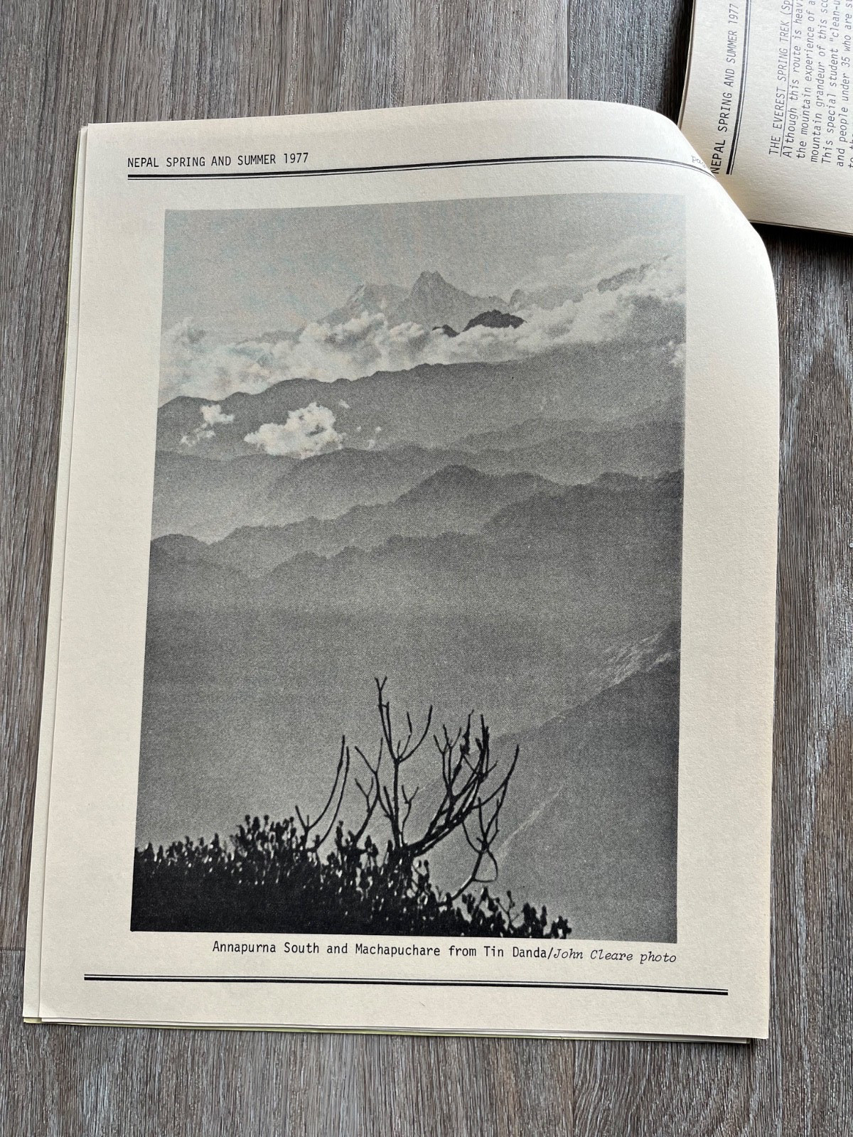 1977 nepal spring & summer – from mountain travel in california ( stapled )