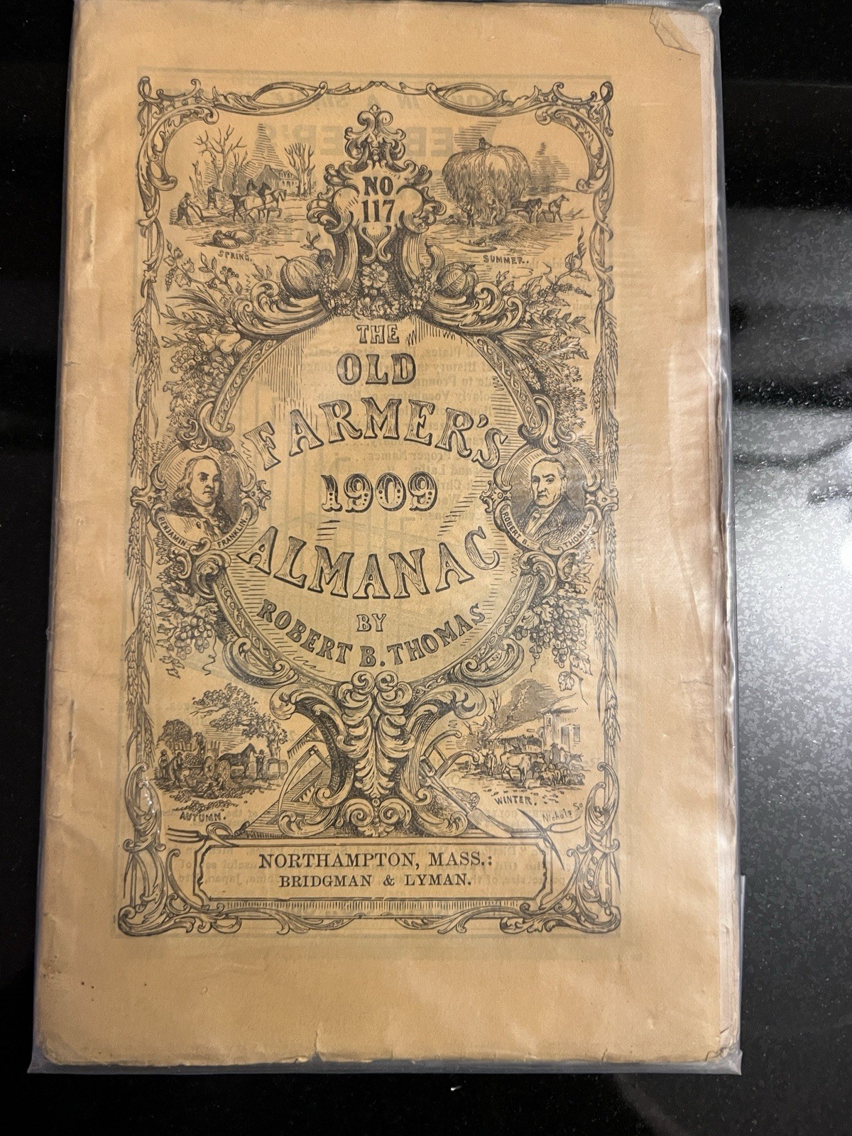 Antique 1909 No117 The Old Farmers Almanac