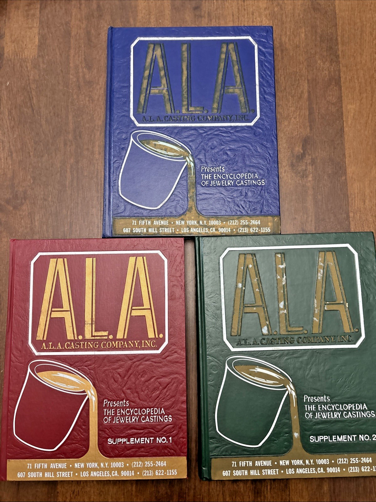 A.L.A. The Encyclopedia of Jewelry Castings 1978 3 Vol. Set Books Library ALA NY
