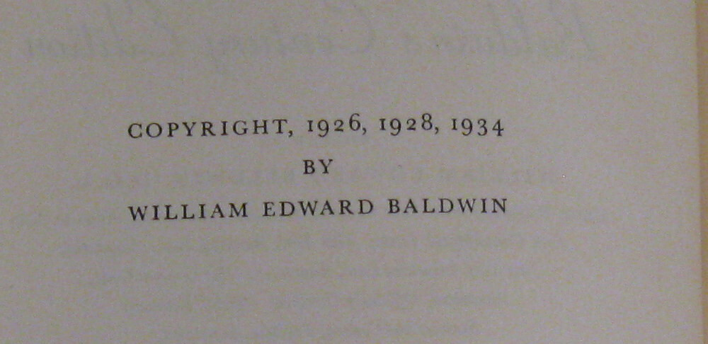 Bouvier’s Law Dictionary – Baldwin’s Students Edition Law Reference Book 1948
