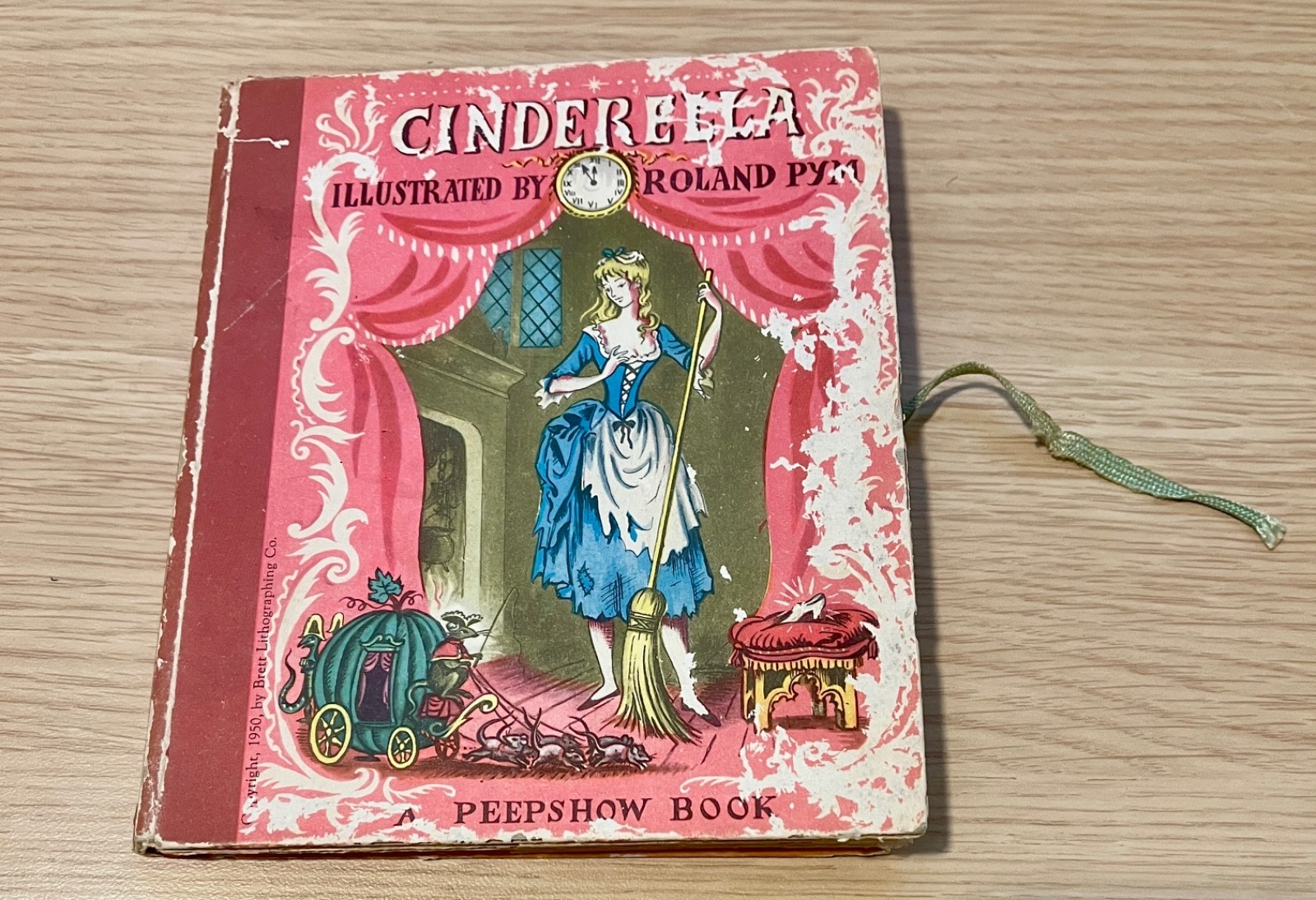 Cinderella: A Peepshow Book (1950s) illustrated by Roland Pym
