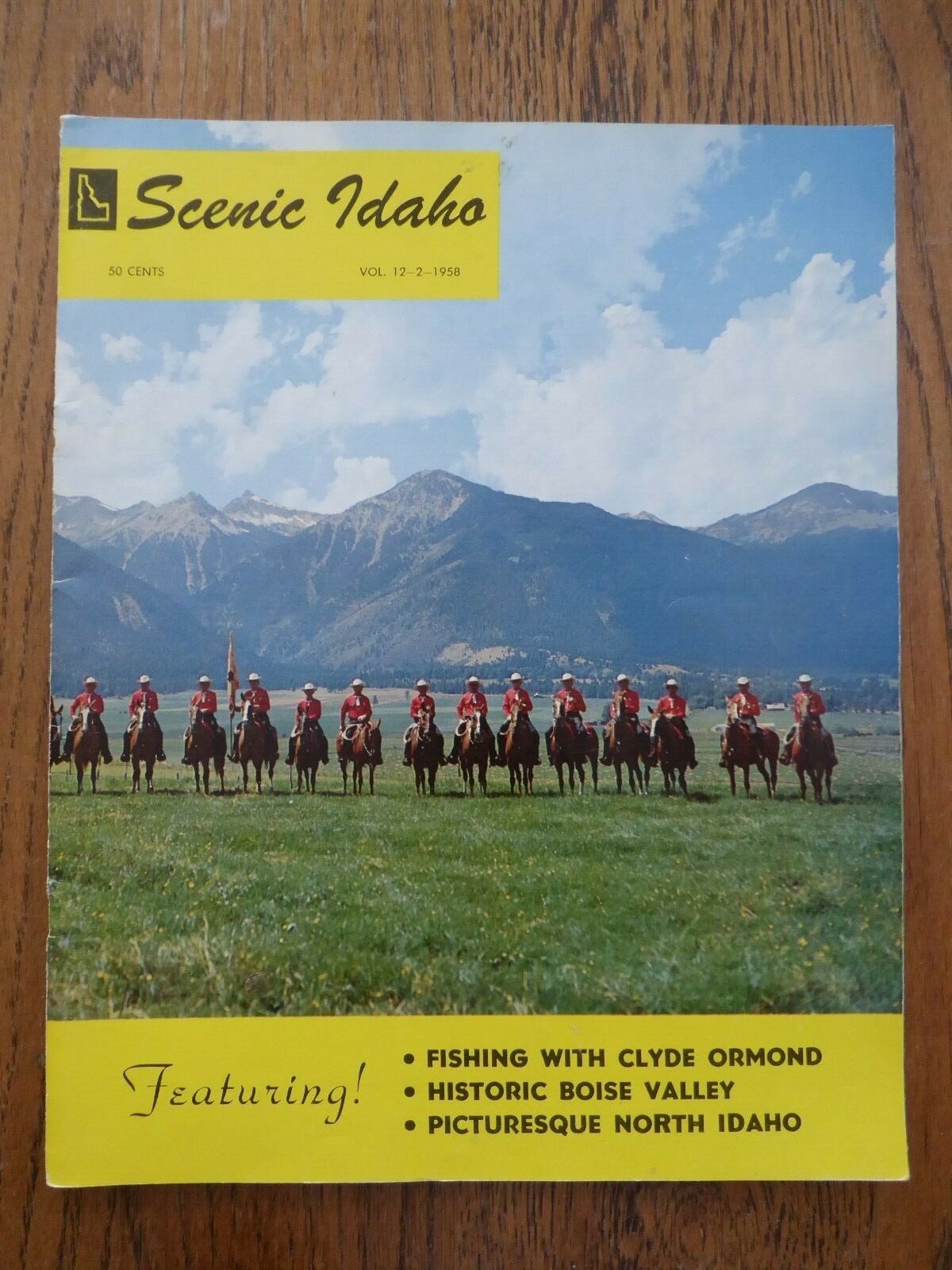 1958 SCENIC IDAHO Souvenir Booklet Photos Fishing NNC College Hoofbeats Boise +
