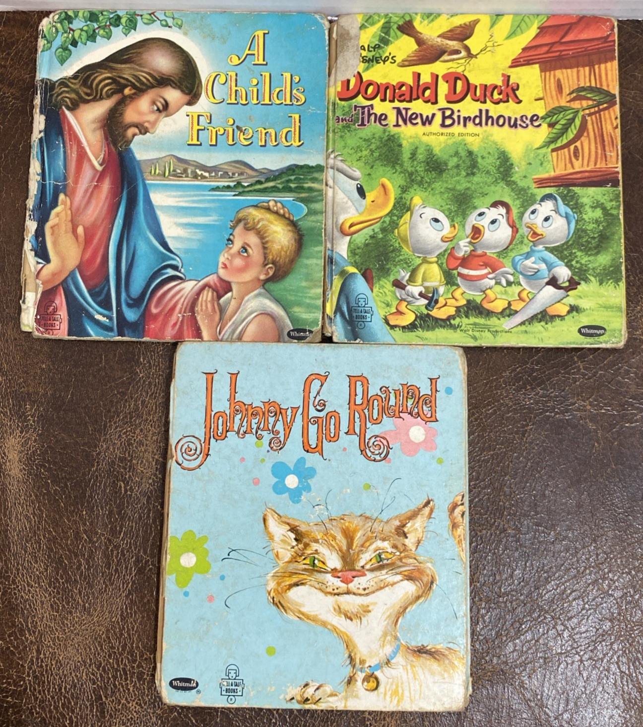 Vtg Whitman Tell-a-Tale Books Lot of 3 Children’s Books